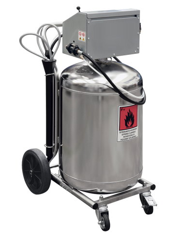 Luchtbediende Brandstofafzuiger 100 Lt.